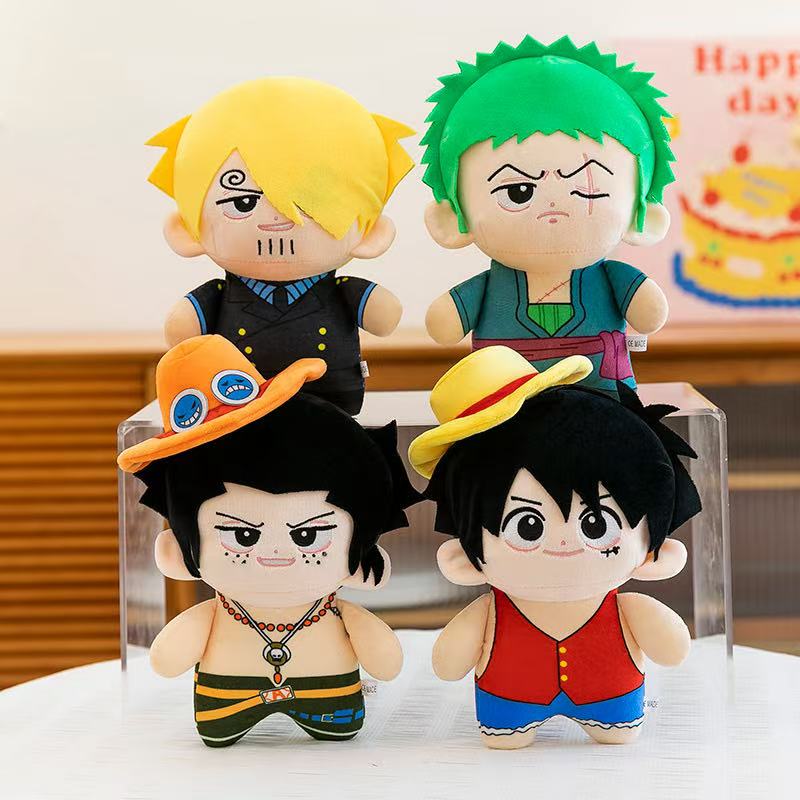Kids Toys Xmas - Boneka Plush Anime 23cm Luffy Zoro