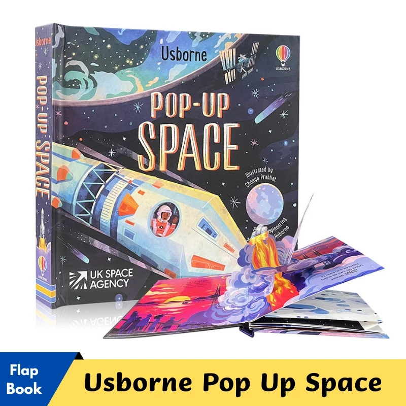 Kids Toys Now - Usborne Buku Gambar Pendidikan Ruang Pop
