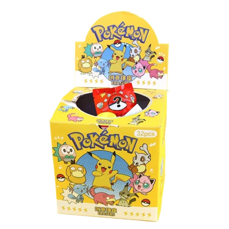 Kids Toys Drawing - 32 Buah Penghapus Tas Buta Pokémon