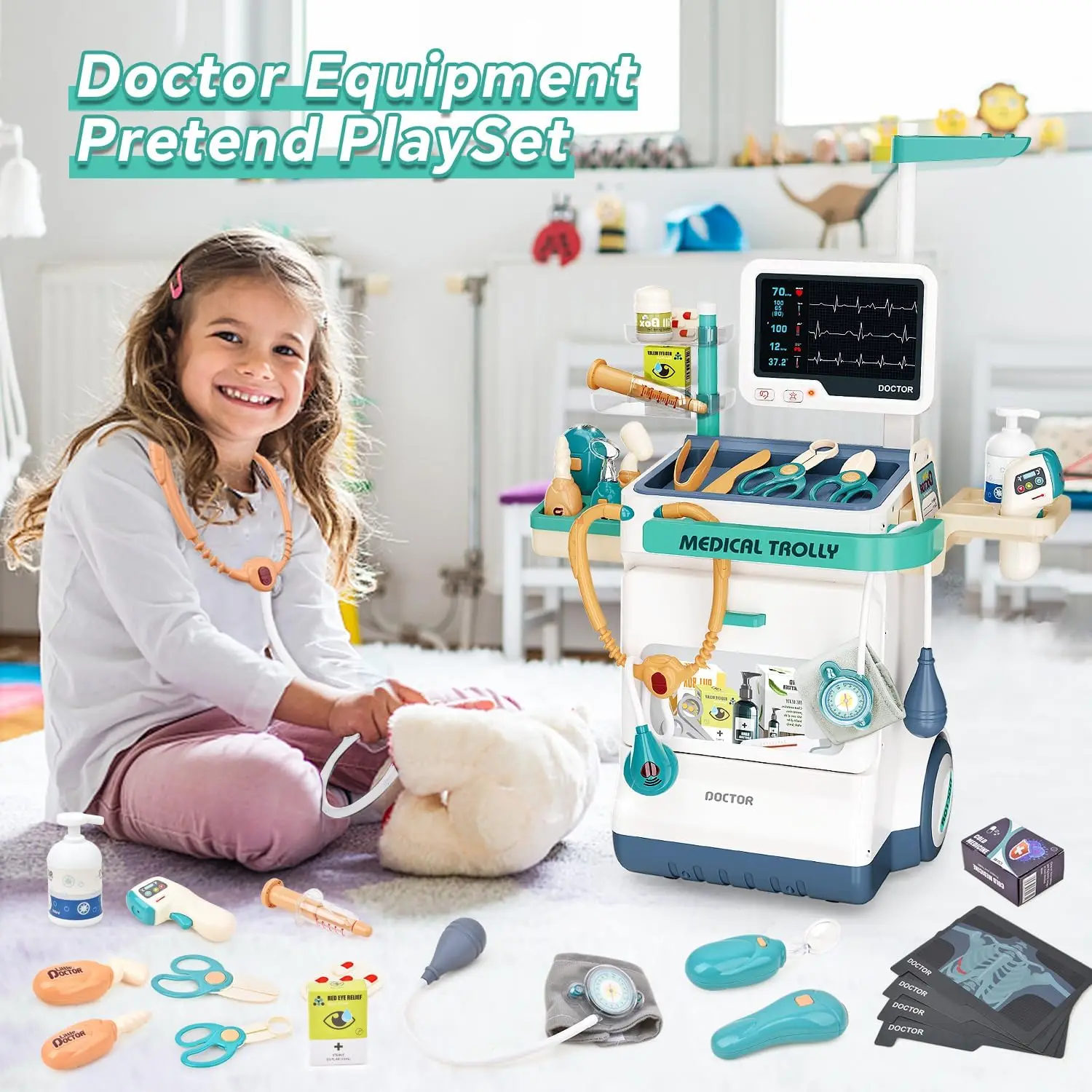 Kids Xray Toys - Perlengkapan Dokter Mainan Anak-Anak, Permainan Dokter-Dokteran