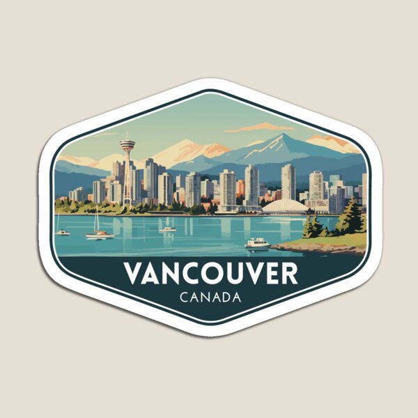 Kids Toys Vancouver - Stiker Magnet Seni Perjalanan Vancouver Kanada
