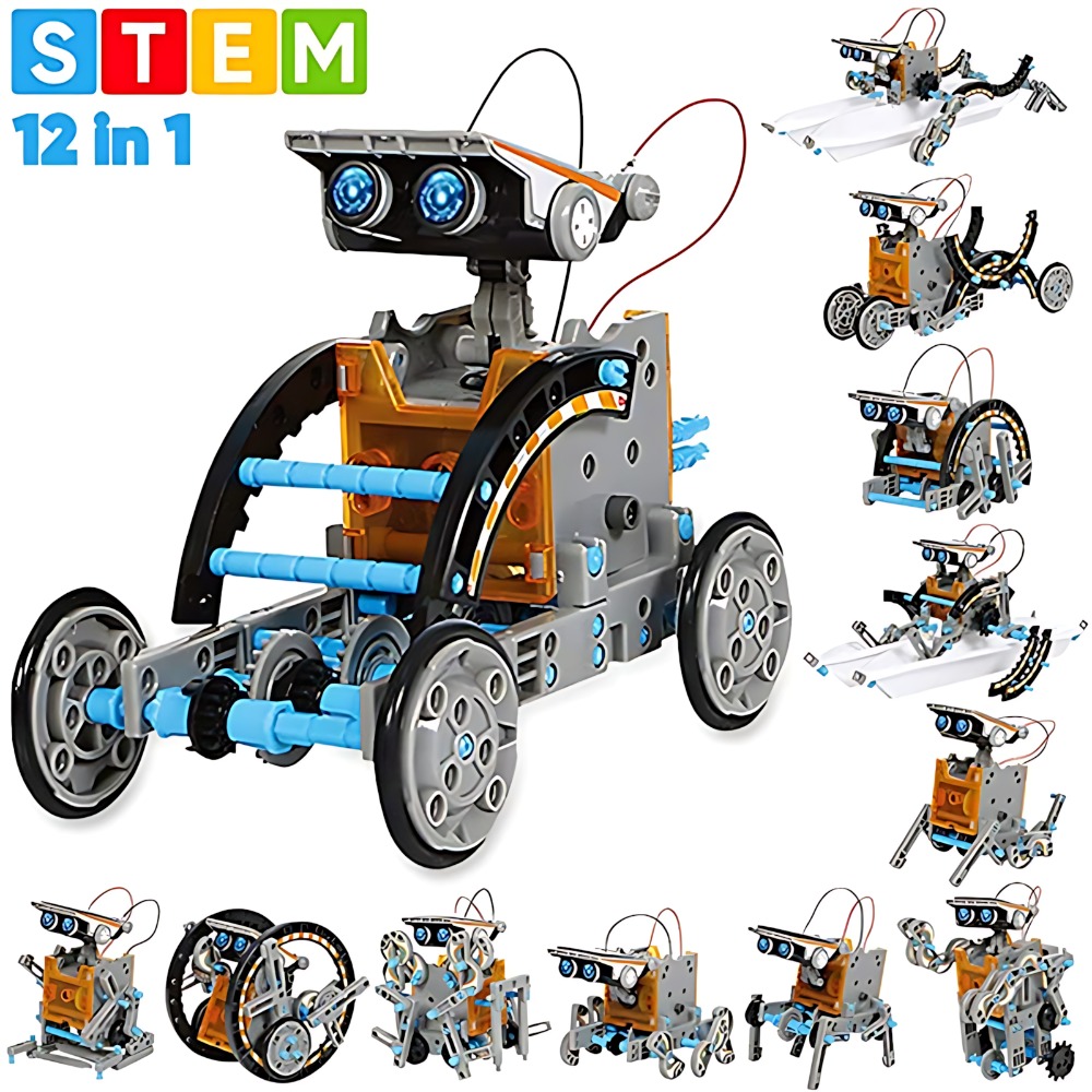 Science Experiment Kit - Blok Bangunan Robot Surya 12 In