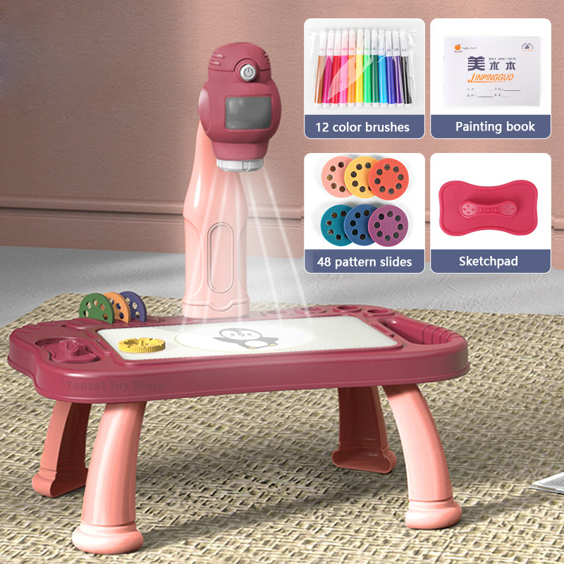 Kids Toys Drawing - Proyektor Pintar Set Meja Lukisan Anak-anak