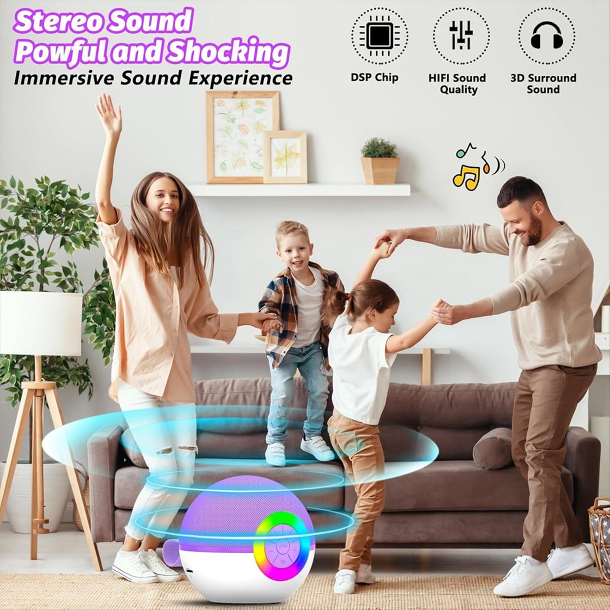 Kids Microphone Karaoke - Mesin Karaoke Mini DTC5 dengan 2