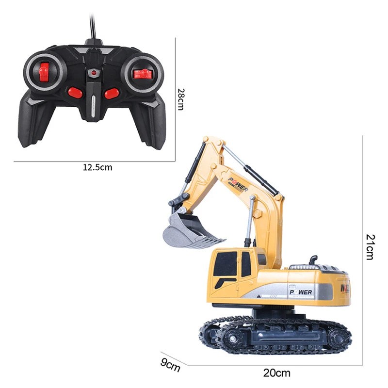 Kids' Toys Channel - Excavator RC 2.4Ghz 6 Saluran 1:24