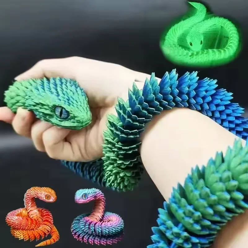 Kids Toys Xmas - Patung Mainan Fidget Sendi Bergerak Ular