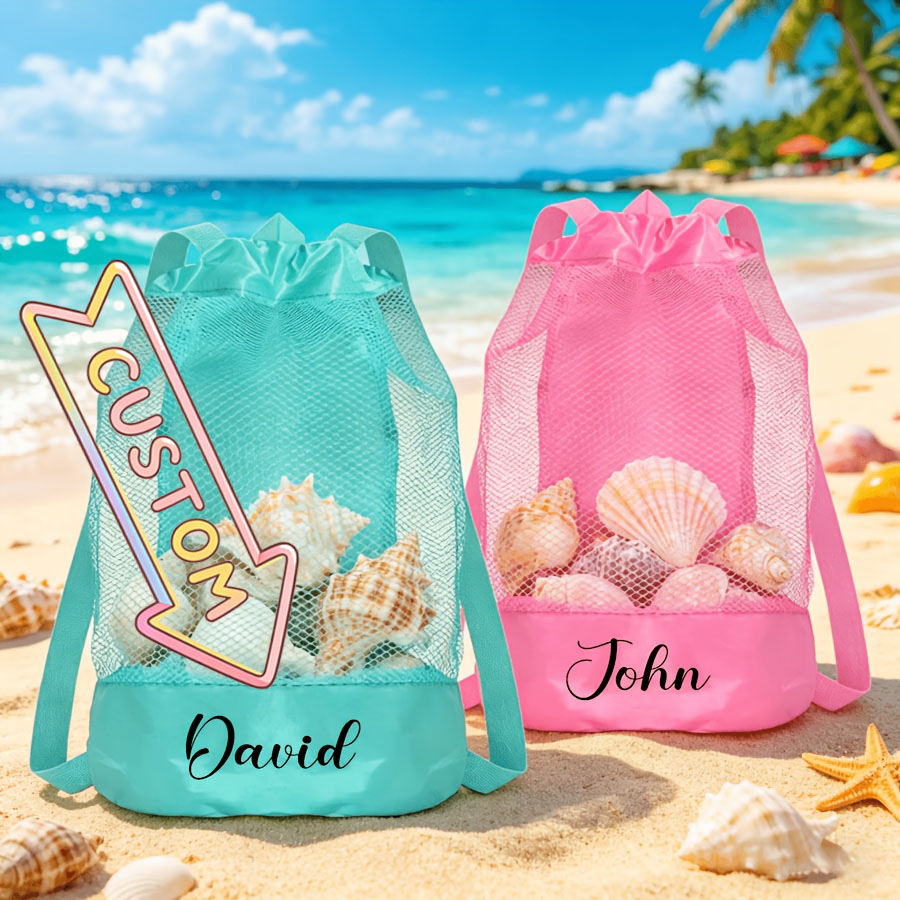 Kids Toys Names - Tas Pantai Serut Jala Nama Kustom