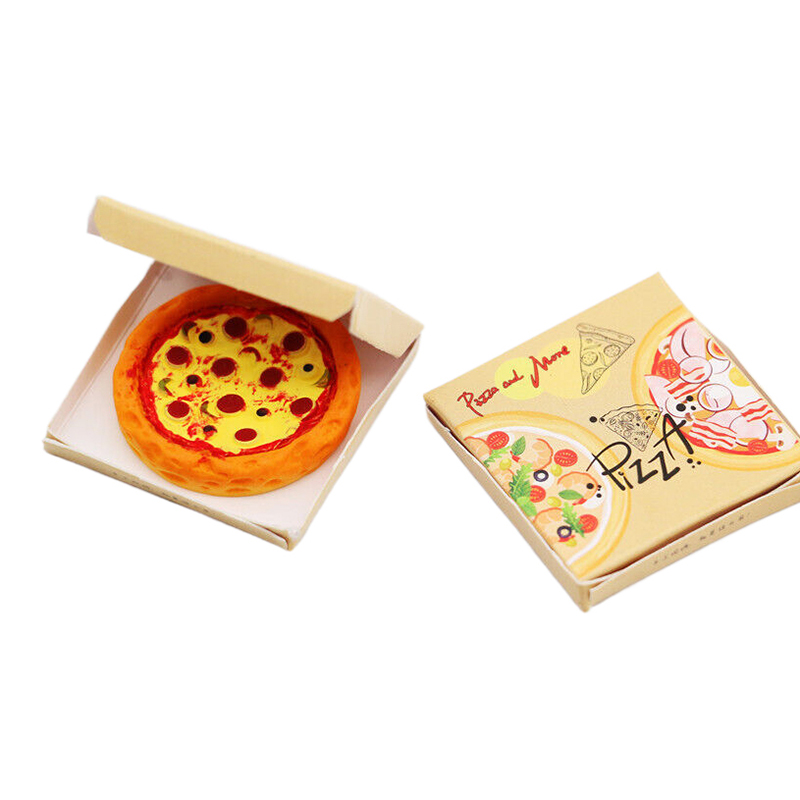 Kids Toys Box - 1Set 1:12 Miniatur Pizza dengan Kotak