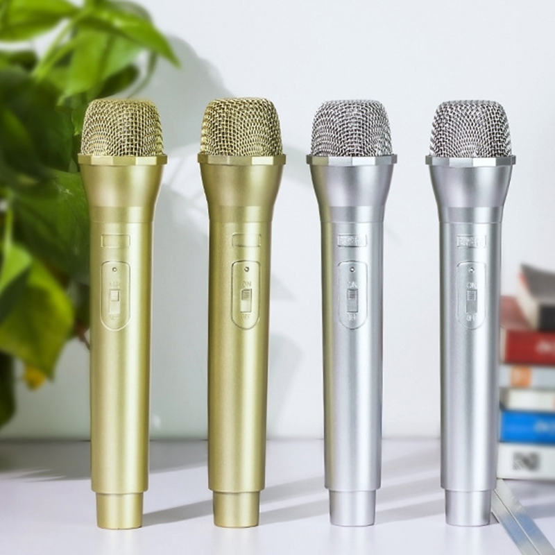 Kids Microphone Karaoke - Mainan mikrofon buatan, 1 buah properti