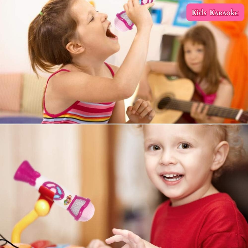 Kids Microphone Karaoke - Mikrofon untuk Anak-anak, Mikrofon Karaoke Pengubah
