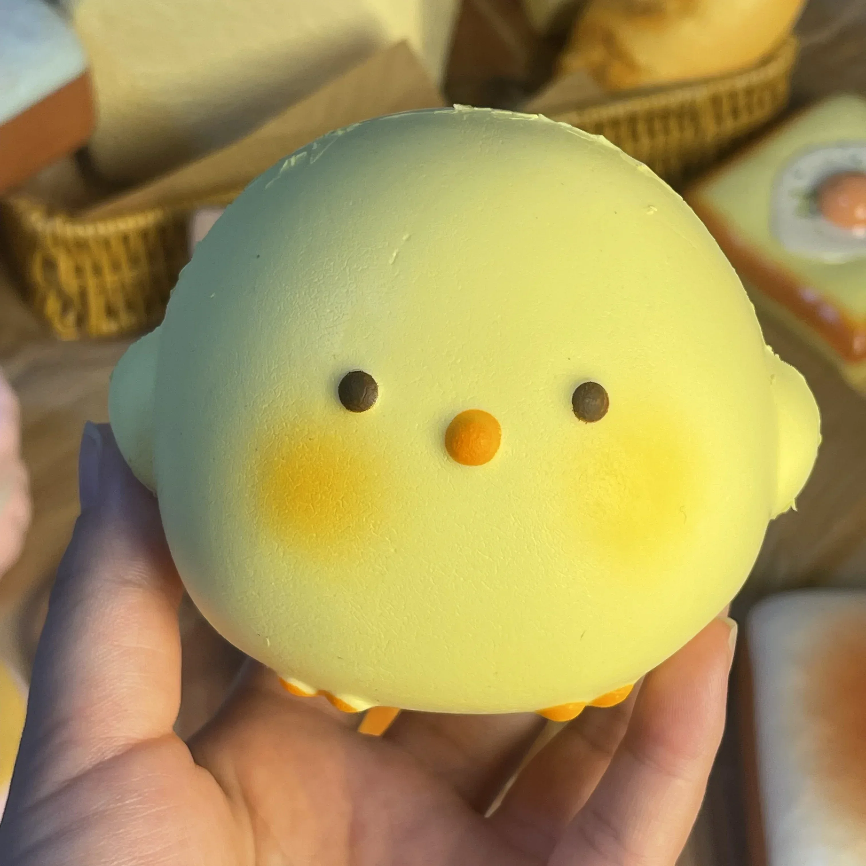 Sensory Fidget Toys - PANAS! Mainan Squishy Ayam Raksasa Lucu,