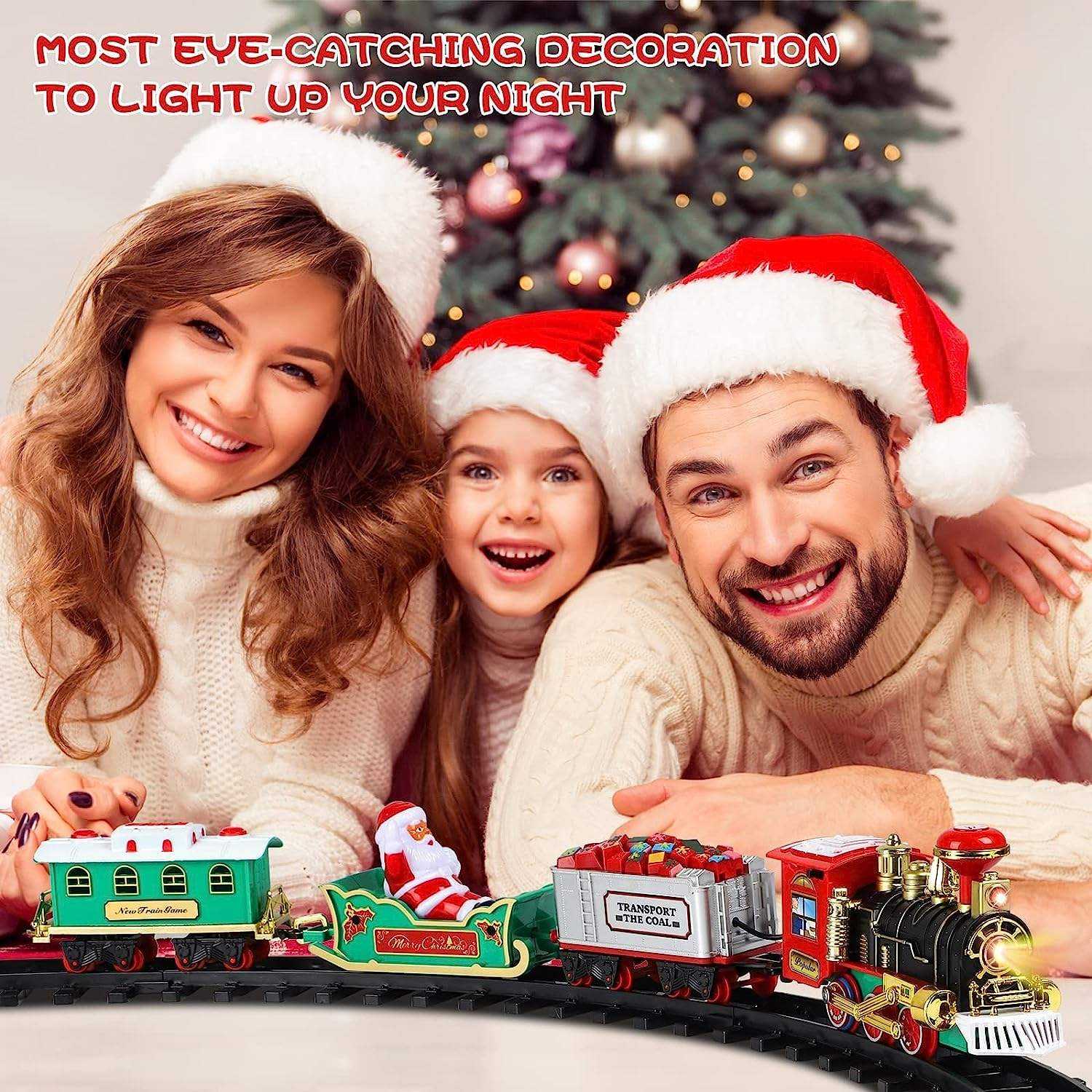 Set Kereta Listrik Natal denga - Kids Toys Xmas ulasan dan harga