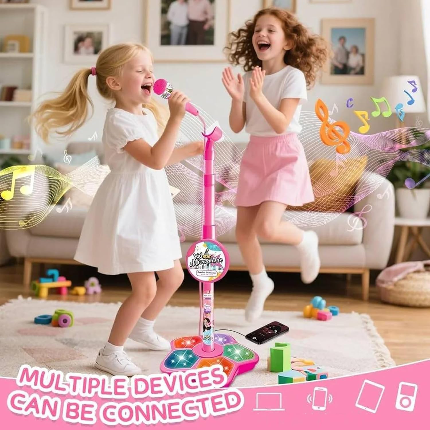 Mainan Stand Mikrofon Anak-ana - Kids Microphone Karaoke ulasan dan harga