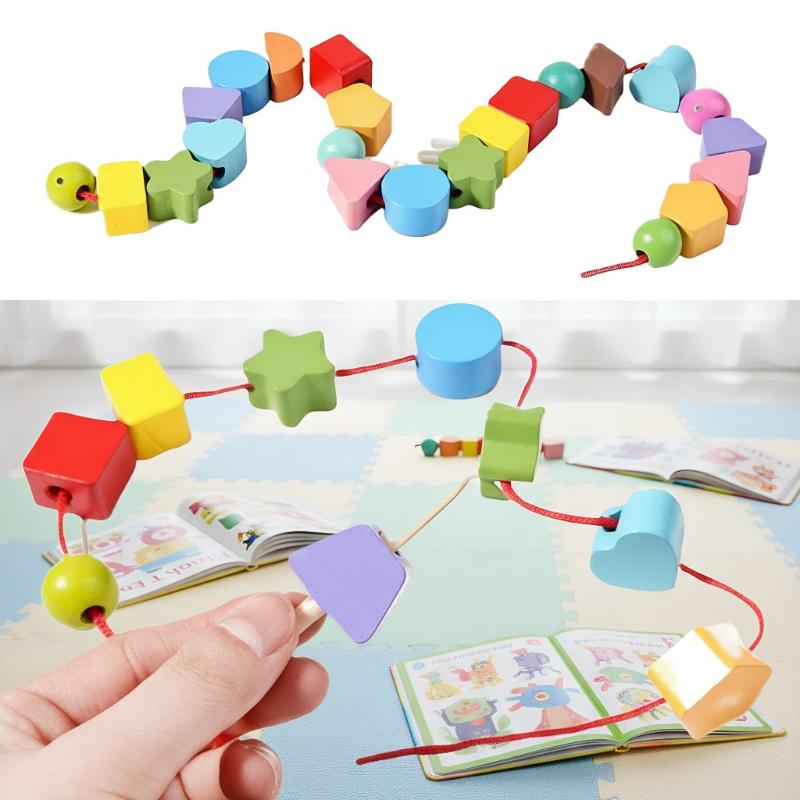 Mainan Montessori untuk Pembel - Wooden Blocks Stacking ulasan dan harga