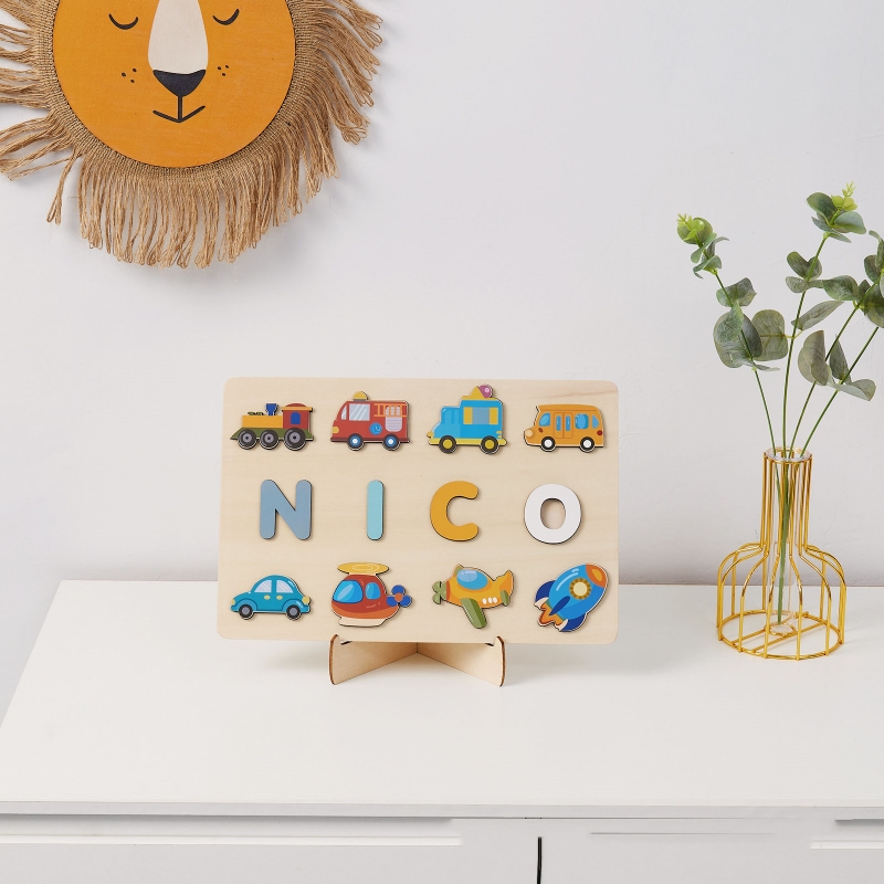 Puzzle Kayu Pribadi Montessori - Kids Toys Names ulasan dan harga