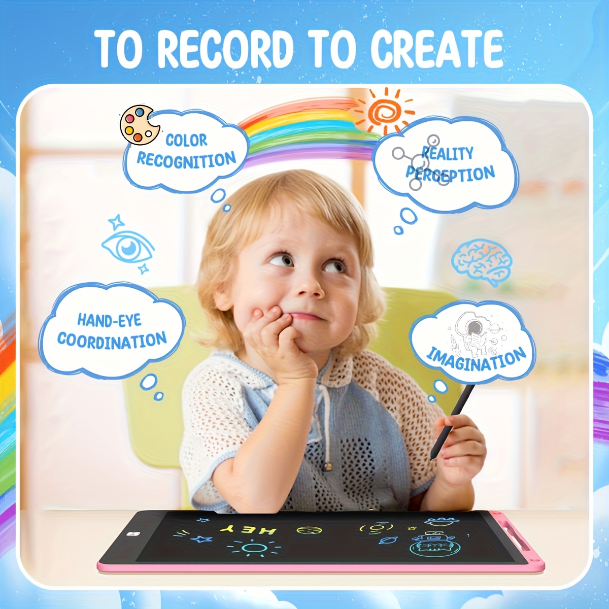 30 Buah Tablet Gambar LCD 8.5  - Kids Toys Drawing ulasan dan harga