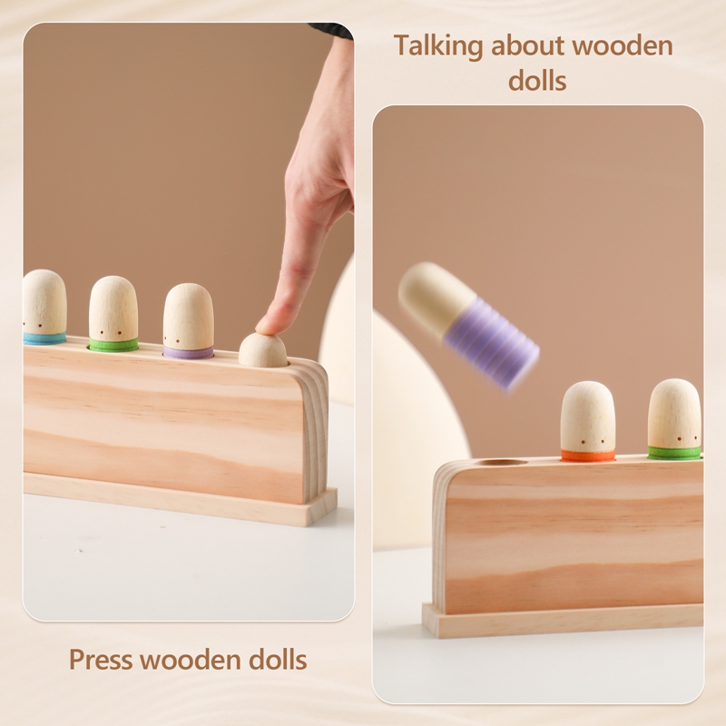 Mainan Montessori mainan bayi, - Wooden Blocks Stacking ulasan dan harga
