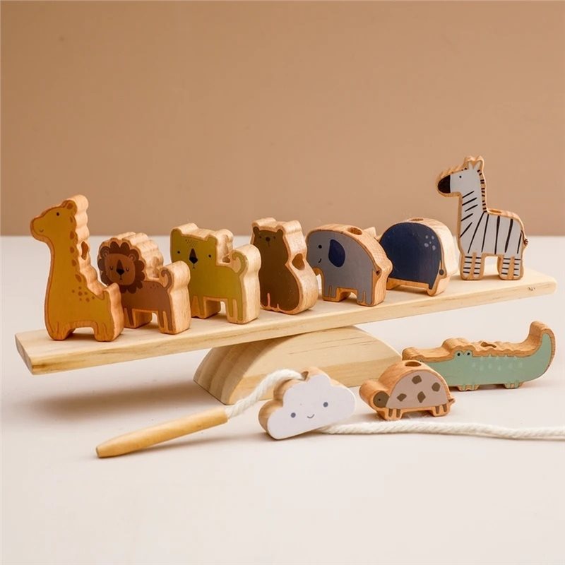 ABUM-Blok Keseimbangan Edukati - Wooden Blocks Stacking ulasan dan harga