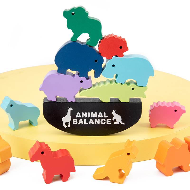 Mainan Balok Keseimbangan Hewa - Wooden Blocks Stacking ulasan dan harga