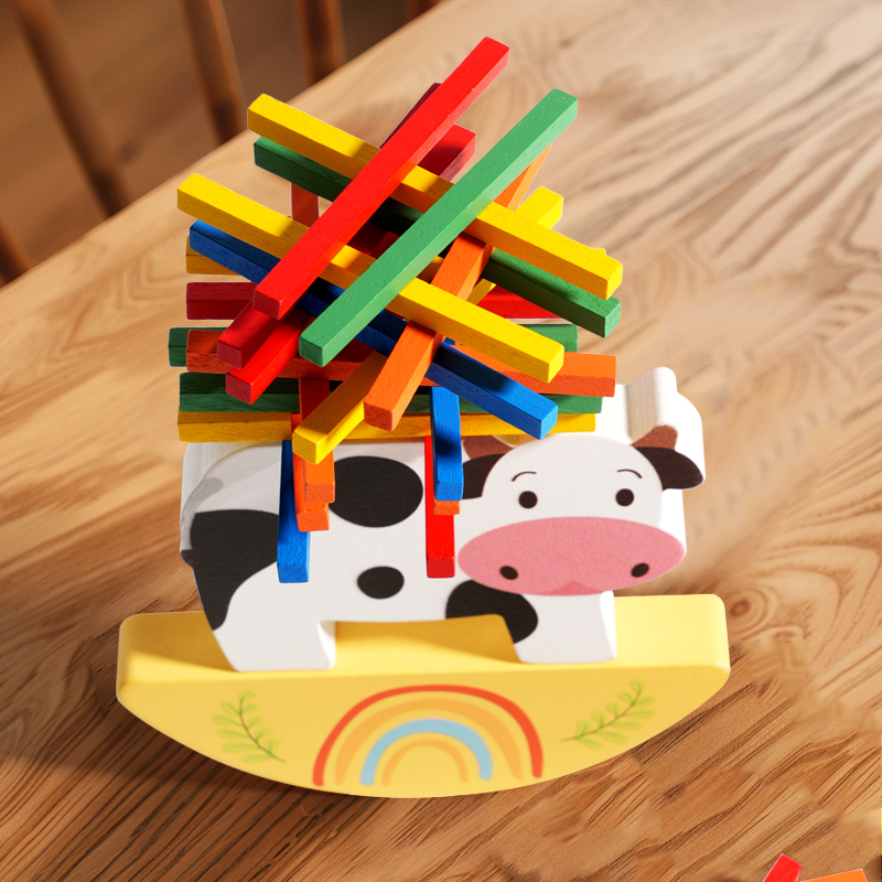 Mainan edukasi untuk anak-anak - Wooden Blocks Stacking ulasan dan harga