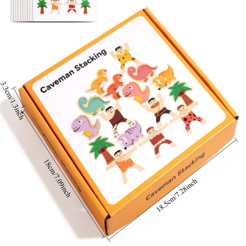 Balok Susun Keseimbangan Dinos - Wooden Blocks Stacking ulasan dan harga