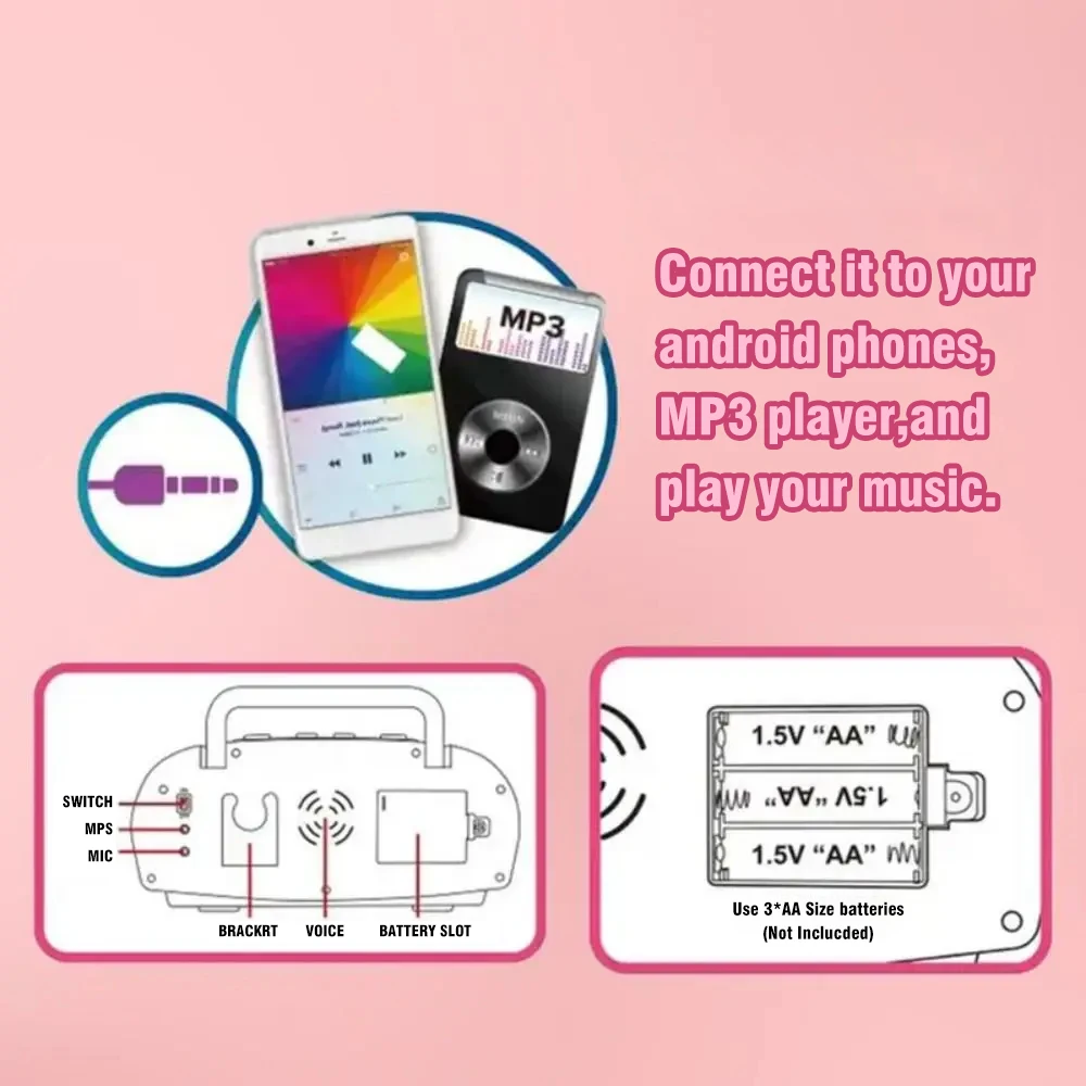 Alat Musik Mikrofon Mesin Kara - Kids Microphone Karaoke ulasan dan harga