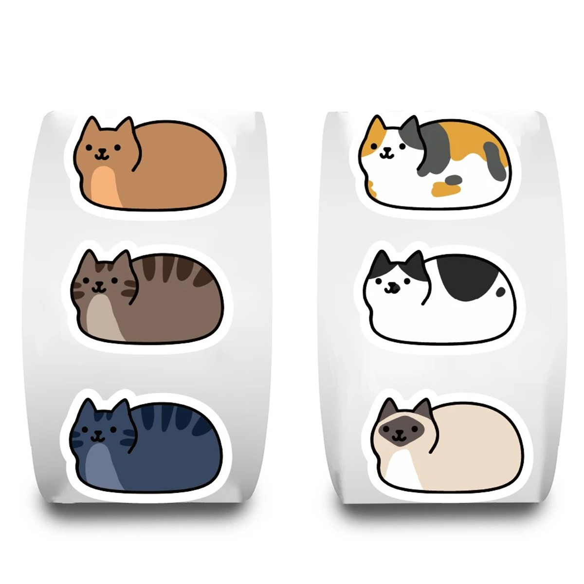 500 Buah Stiker Kucing Kartun  - Kids Toys Names ulasan dan harga