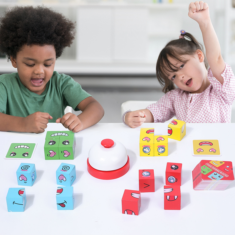 Mainan blok bangunan Puzzle mo - Wooden Blocks Stacking ulasan dan harga