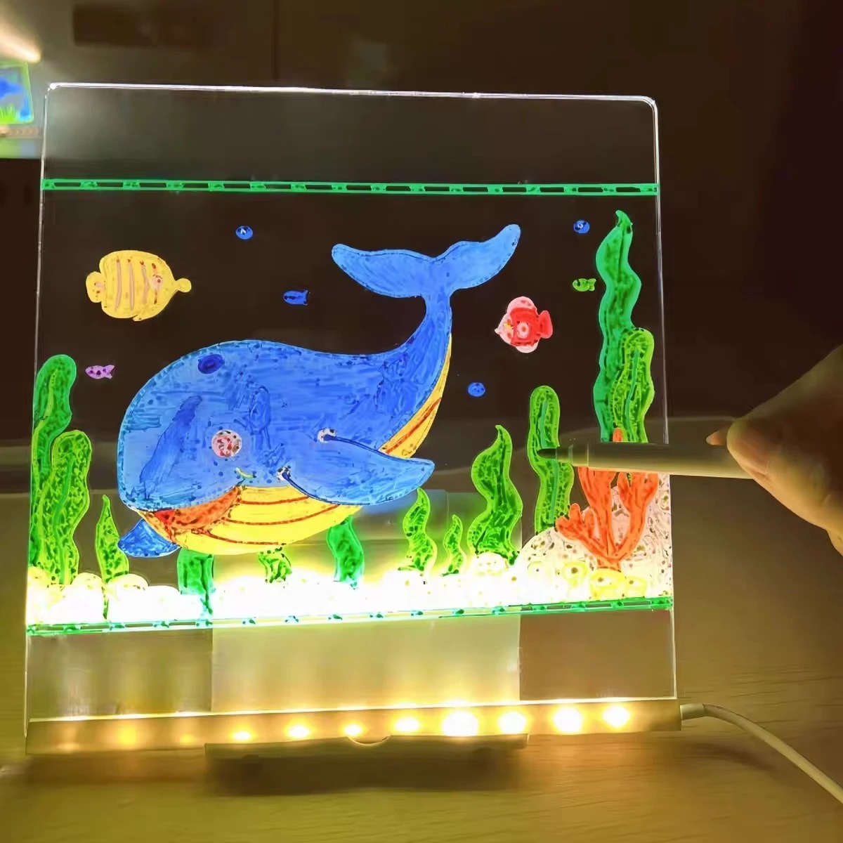 Papan Gambar Anak Magic Glow:  - Kids Toys Drawing ulasan dan harga