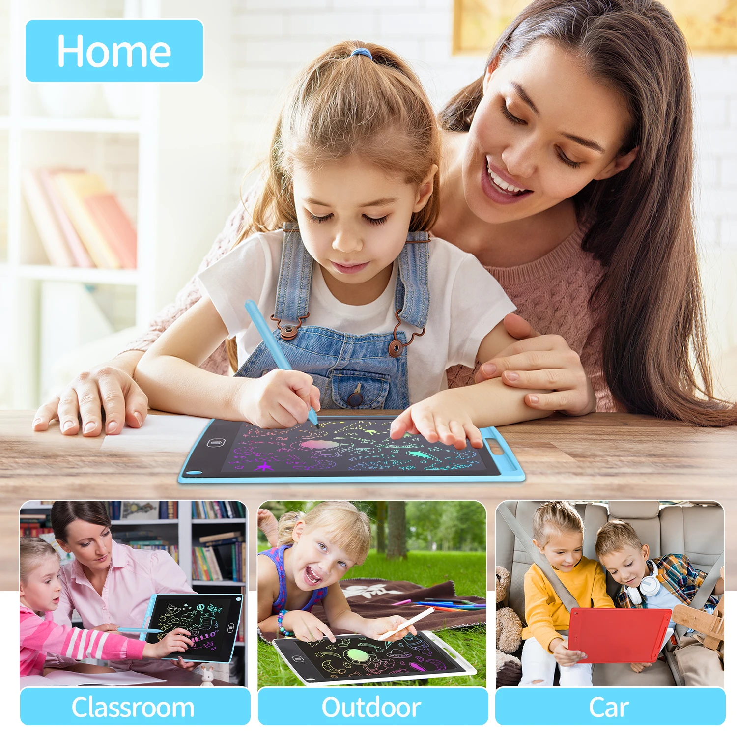 Tablet Tulis LCD 8.5 Inci Papa - Kids Toys Drawing ulasan dan harga