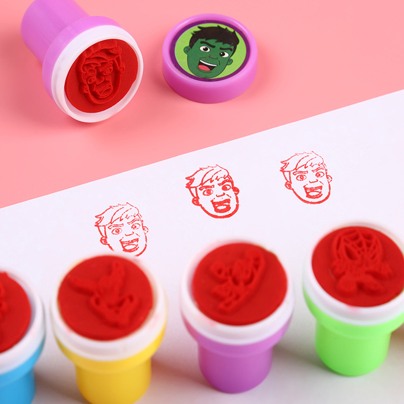 Stempel Mini Superhero Kartun, - Kids Toys Drawing ulasan dan harga