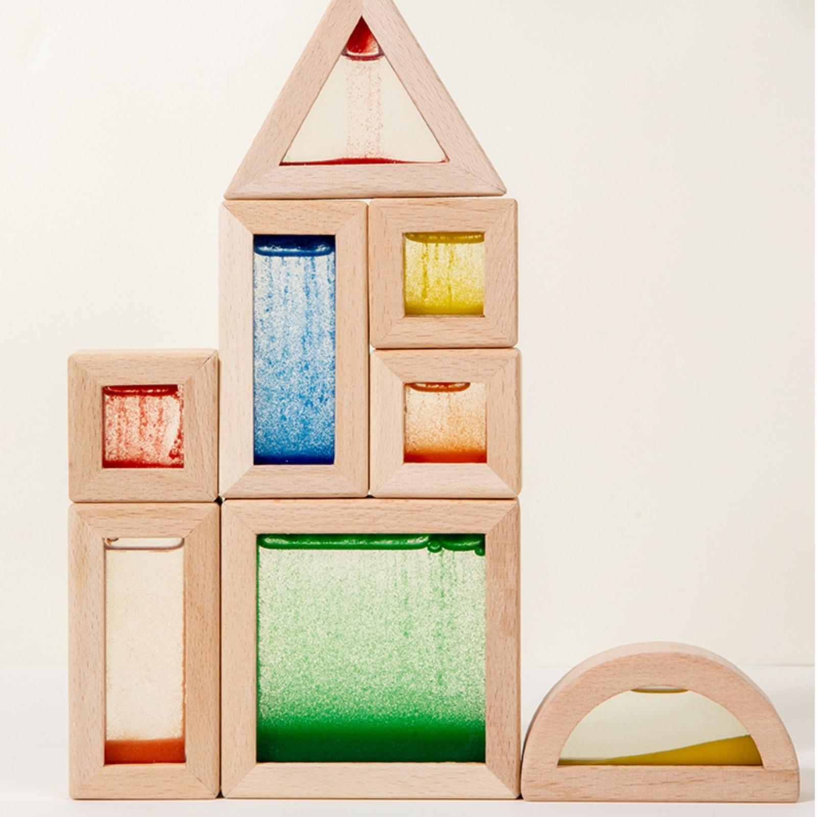 22 Buah Blok Sensori Kayu, Pan - Wooden Blocks Stacking ulasan dan harga