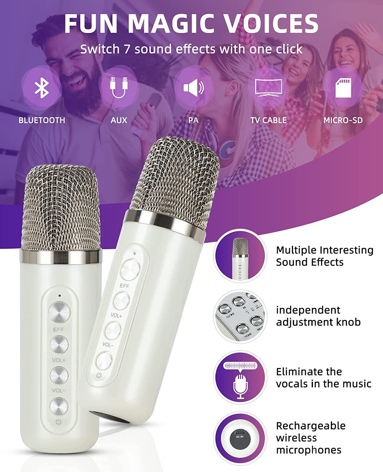 Mesin Karaoke Stereo Ktv Porta - Kids Microphone Karaoke ulasan dan harga