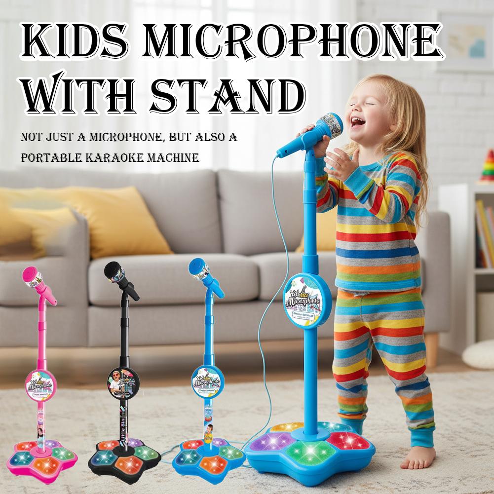 Mikrofon Anak dengan Stand Kar - Kids Microphone Karaoke ulasan dan harga