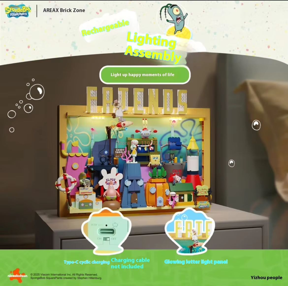 Mainan Resmi Area-X Spongebob  - Kids Toys Box ulasan dan harga